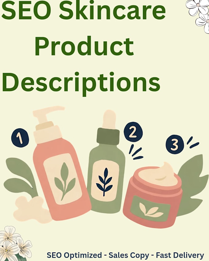 write SEO friendly skincare product descriptions that sell