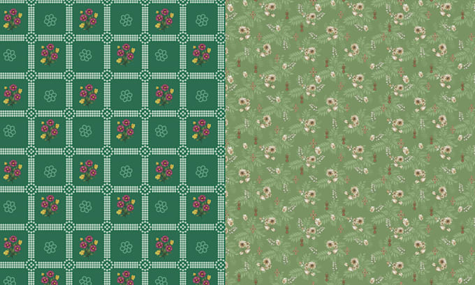 creat cute pattren for fabric print