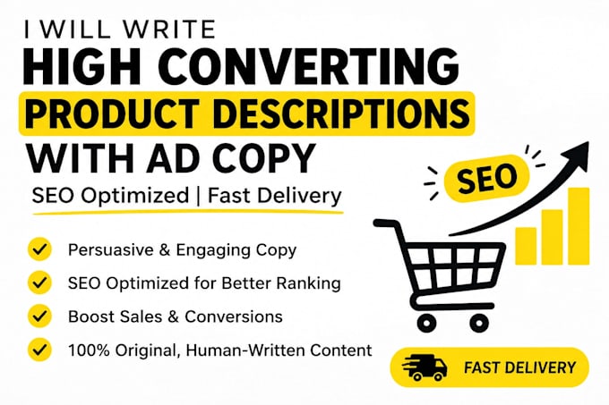 write general ecommerce product description with ad copy