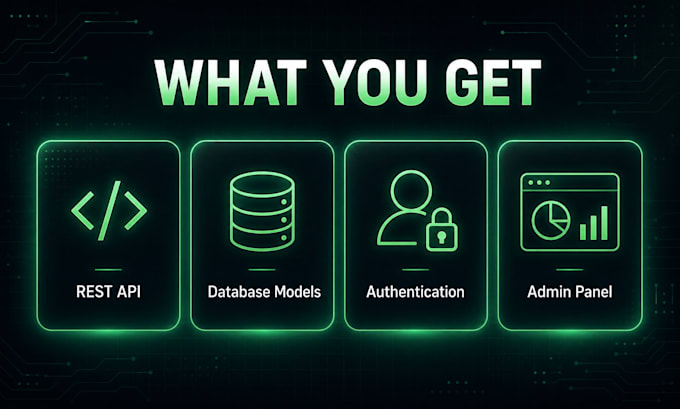 build a django rest api backend for your project