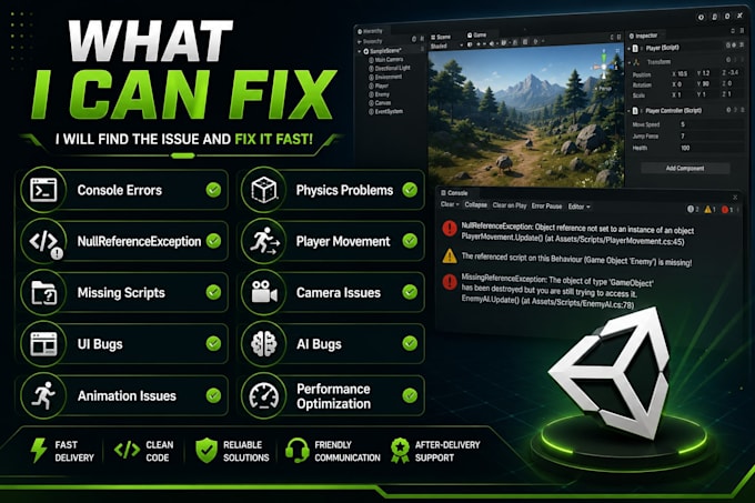 fix bugs in your game using csharp