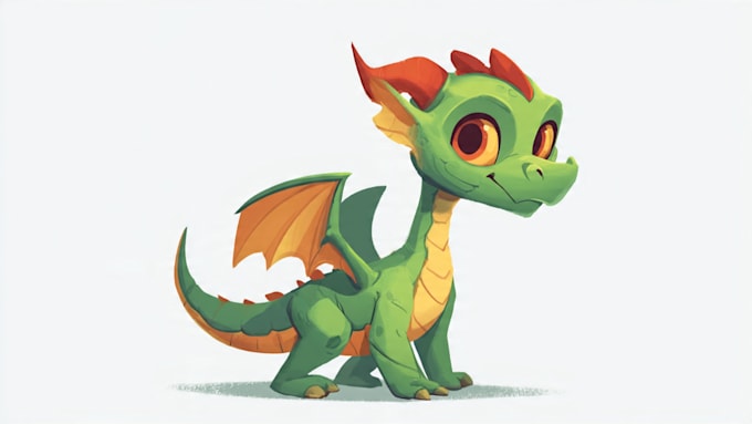 draw cartoon for character, monster, dragon