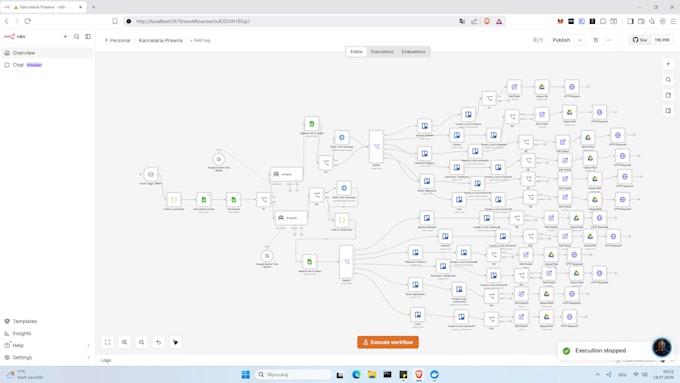 connect webhooks, google sheets, or CRM using n8n or make
