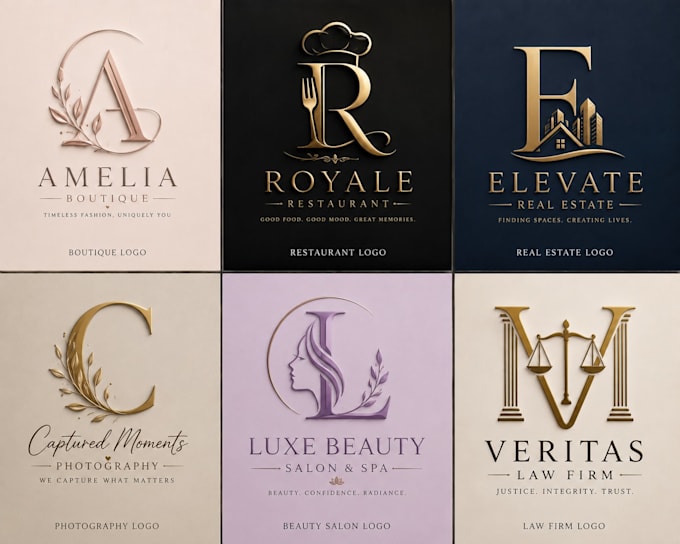 design minimalist luxury business logo