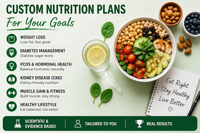 create diet plans for diabetes ckd pcos liver heart disease