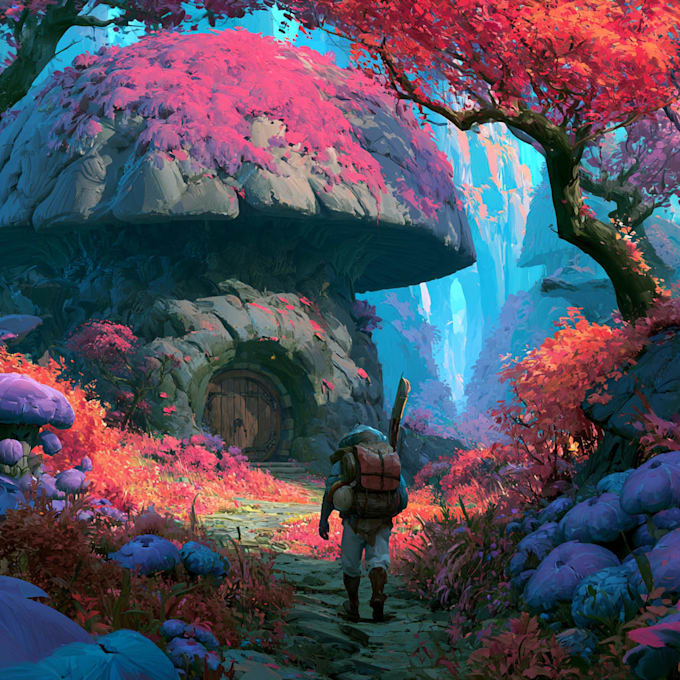 create a fantasy illustration