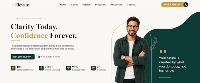 build a modern responsive HTML CSS website or landing page