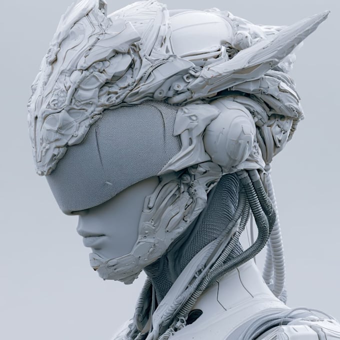 sci fi character illustration or sci fi character