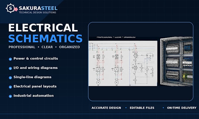 create technical drawings and electrical schematics in autocad