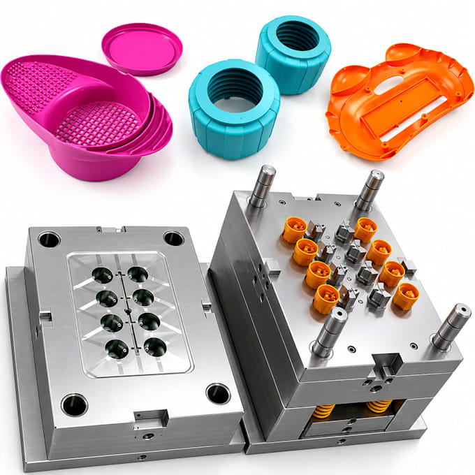 design plastic mold, injection mold, blow mold and mold box for manufacturing