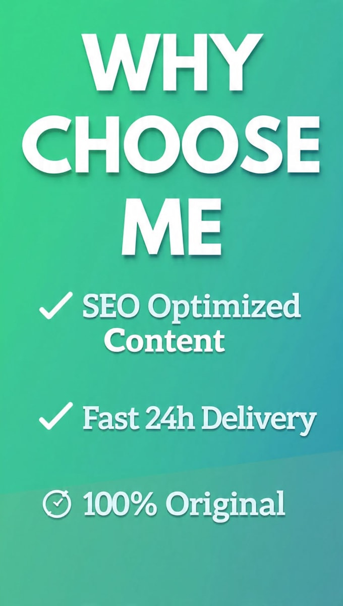 write SEO blog articles, website content and blog posts