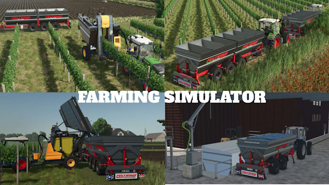 create custom farming simulator maps and tractor for farming