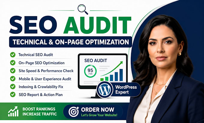 do wordpress SEO audit with technical and on page optimization