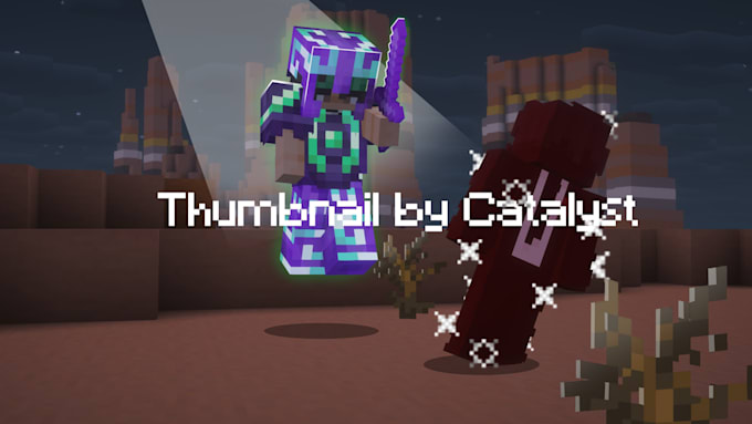 make a minecraft thumbnail for your smp videos