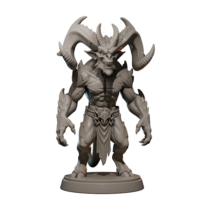 sculpt high quality 3d models, creature and statues for 3d printing