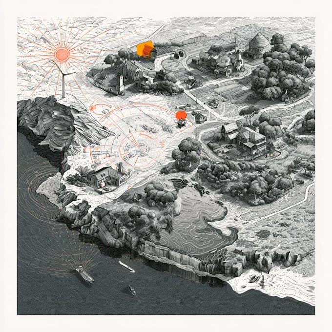 draw a wonderful custom fantasy map
