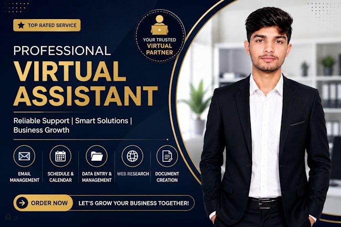 be your professional virtual assistant for office management and admin support