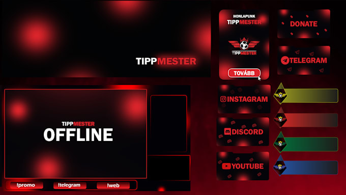 professional twitch channel branding o