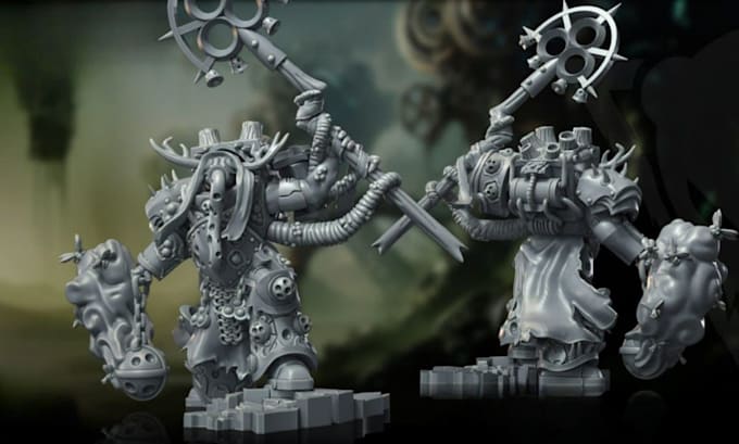 sculpt custom 3d warhammer 3d miniature 3d tabletop dnd stl for 3d printing