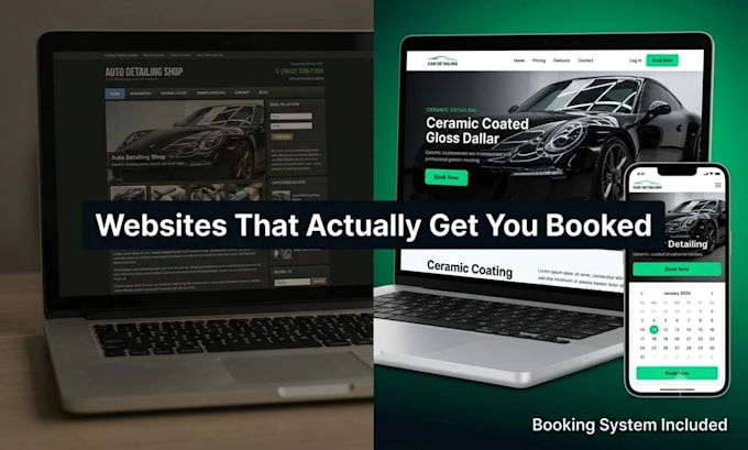 buildauto detailing, car wash ppf website withbooking system