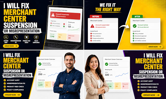fix merchant center suspension and misrepresentation or gmc suspension