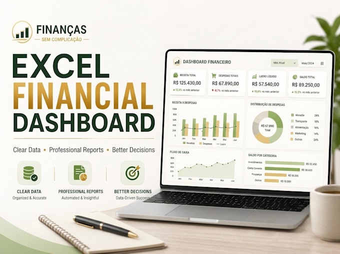 professional excel dashboard and business report