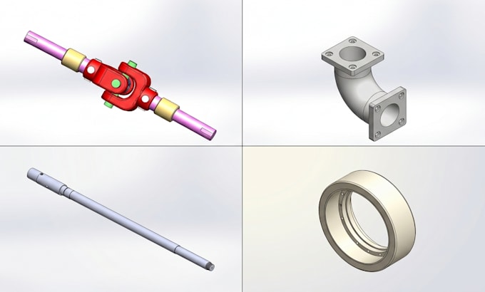 design mechanical 3d cad models and technical drawings in solidworks