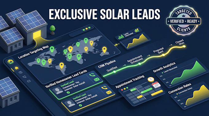 generate exclusive solar leads for solar installers