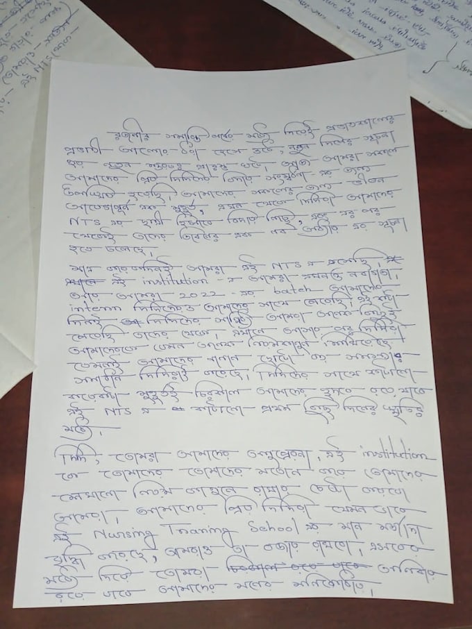 do  realistic handwritting, letter, script,assignments