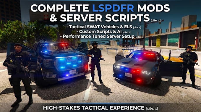 create custom lspdfr mods and server script