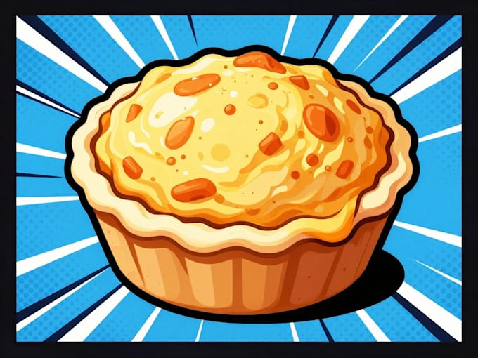 draw food pop art