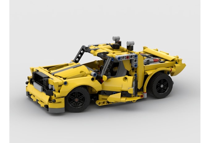 design a custom lego moc model using bricklink studio file part pdf instruction