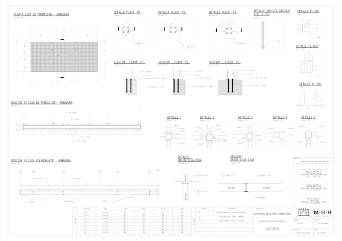 professional architectural structural drawing sets