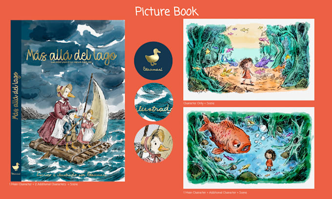 create a whimsical childrens book illustration