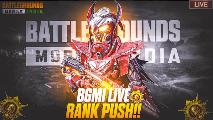 design high CTR bgmi youtube thumbnails
