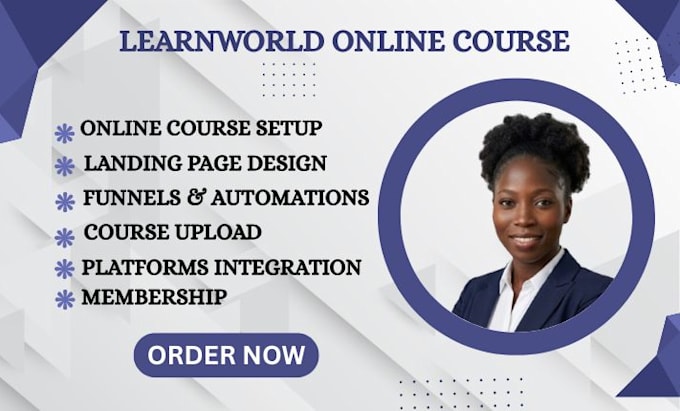 design an elearning course, learnworlds online course, or presentations