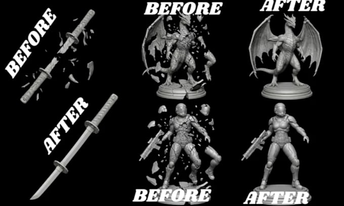 do stl file repair edit obj  fix edit modify stl 3d scan cleanup  3d printing