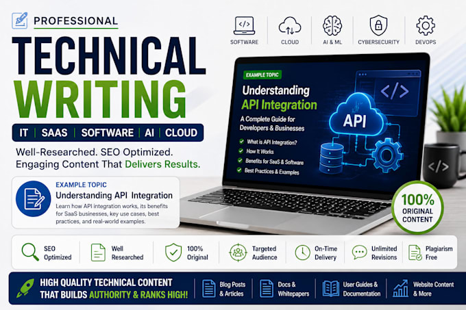write SEO technical articles for saas software
