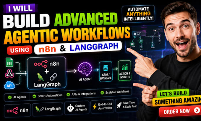 build advanced agentic workflows using n8n and langgraph