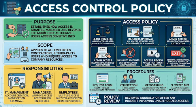 write professional cybersecurity security policies for your business