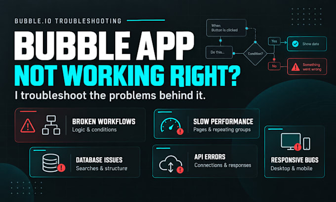 fix bubble io bugs, workflows, database and performance issues