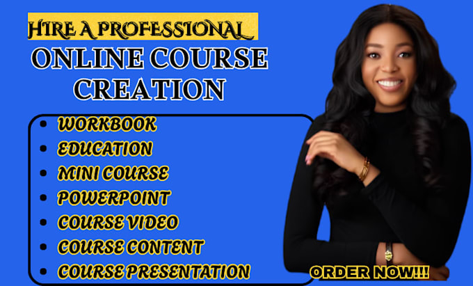 create online course content, course creation, course editing, workbook design