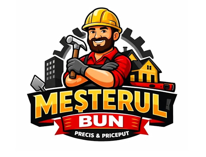 create concrete, pressure wash, welding, construction logo