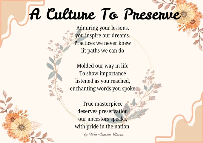 make your creative ideas to a poetry