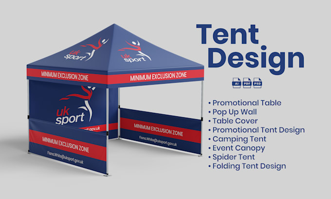 design tent, table cover, flag and canopy tent