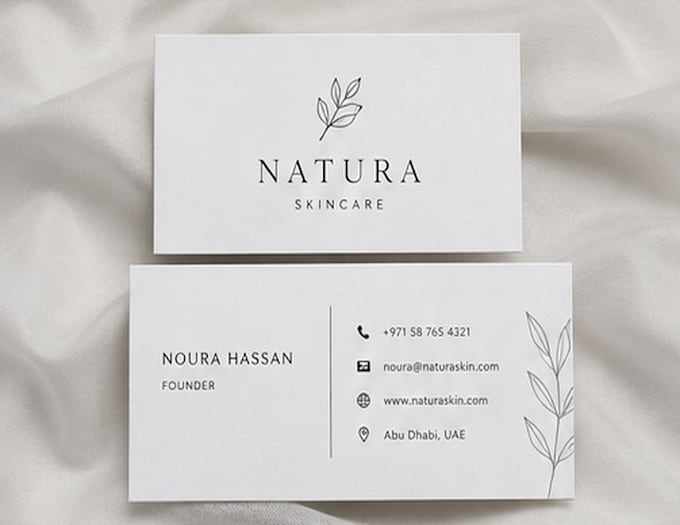 design professional business cards in canva