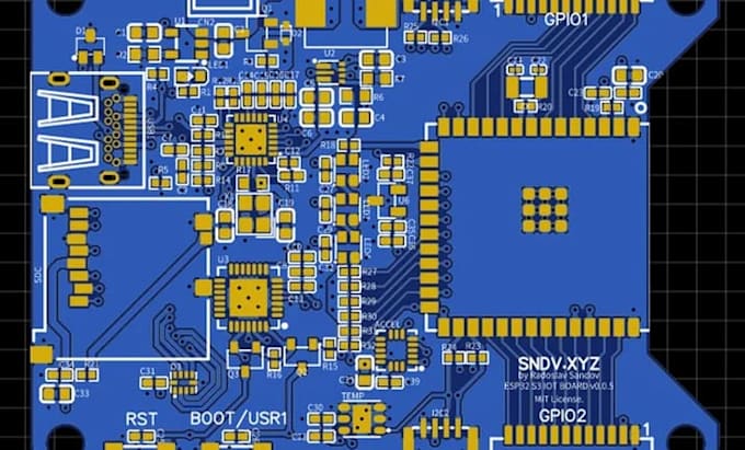 design rf esp32 s3 arduino stm32 iot usb pd pcb layout hardware and schematic