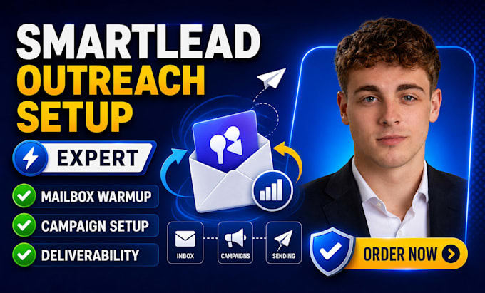 setup smartlead cold email outreach mailbox warmup and email deliverability