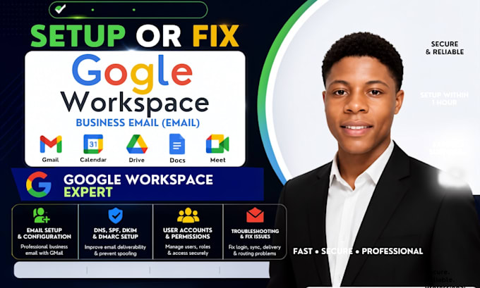 quickly setup or fix google workspace,business email gmail