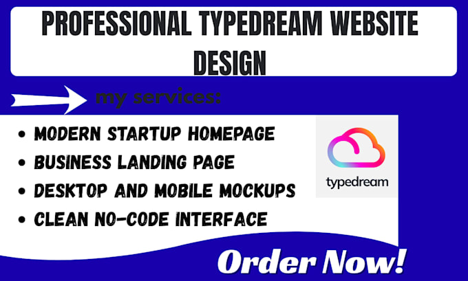 design redesign typedream website no code startup business website landing page
